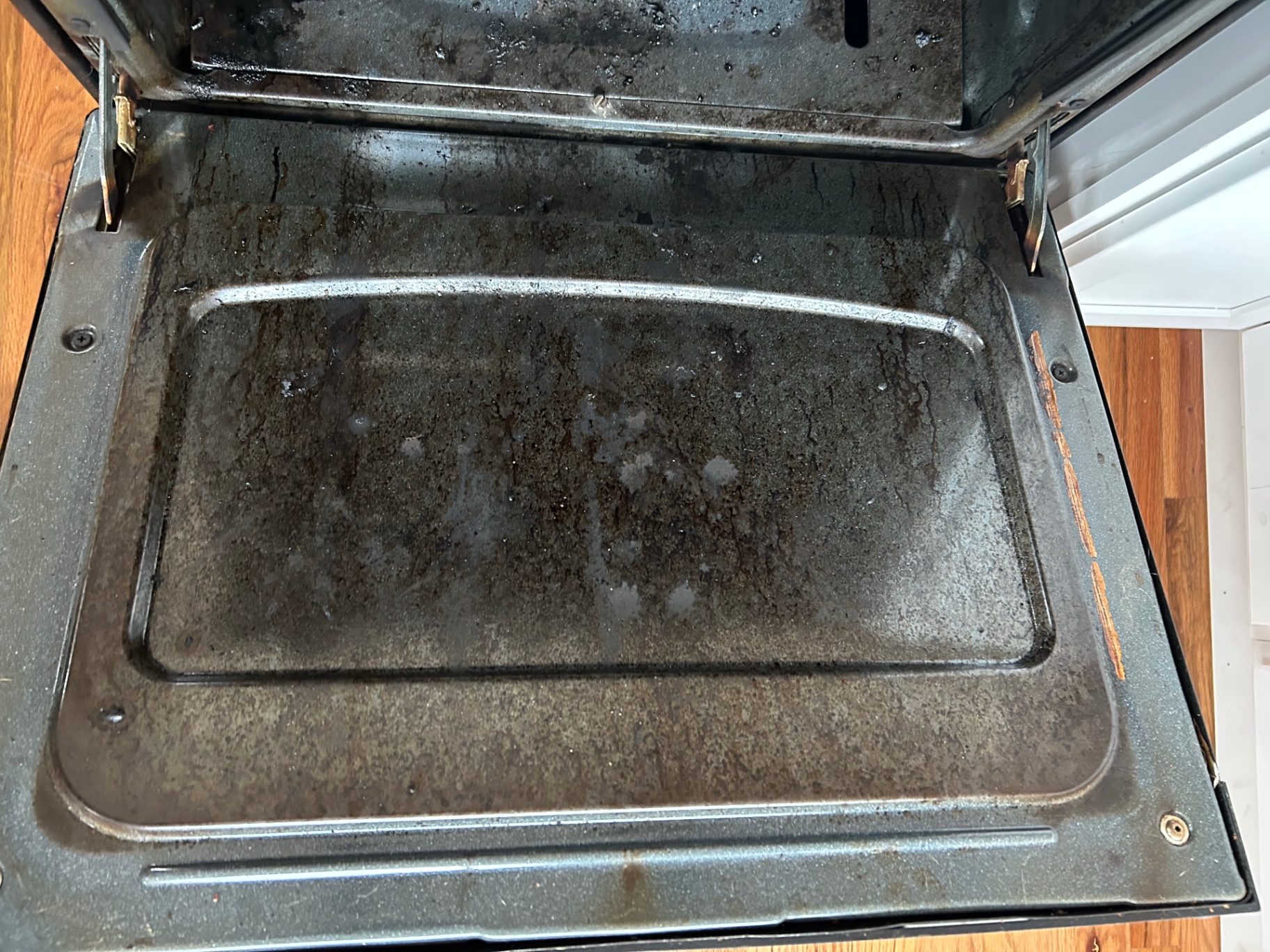 Before Oven interior restoration